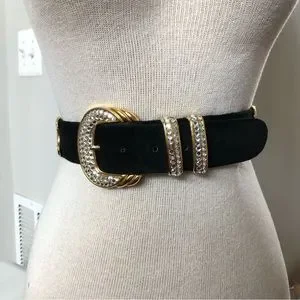 Cache Belts Cache | Accessories | Vintage Cache Rhinestone Embellished Suede ...
